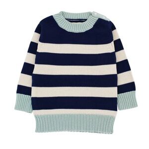 Firebird Organic Cotton Knit Sweater Striped Nautical Unisex Kids Boys Girls 8-9